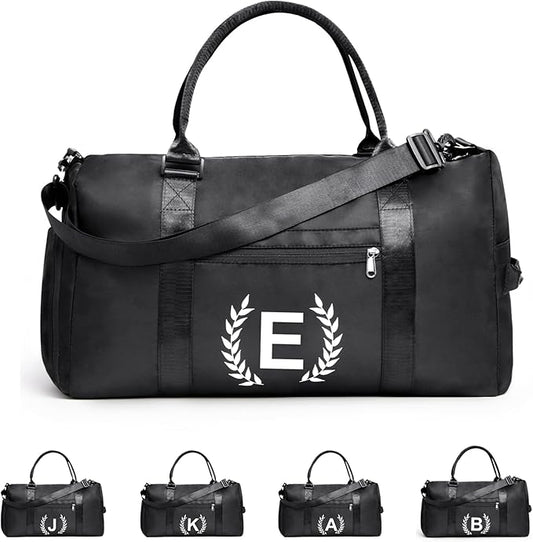 Gym Bag for Women & Men, Fitness Workout Sports Travel Duffle Bag with Wet Pocket & Shoes Compartment, Great Present for Gym Lovers