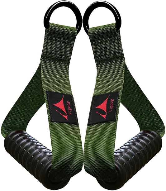 Heavy Duty Exercise Handles, Ultra-Durable Rubber Workout Grip Attachments for Cable Machines, LAT Pulldown, Resistance Bands, Home Gym and Commercial Fitness Equipment