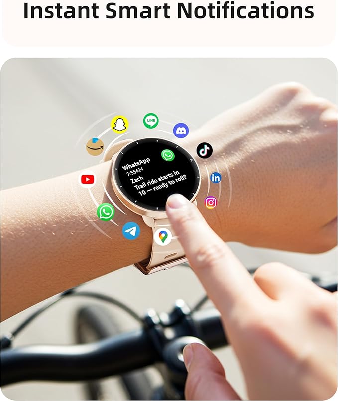 Parsonver Swimming Smart Watch, 5ATM Waterproof for Pool & Open Water, Built-in GPS & Compass, AMOLED Fitness Tracker with 100+ Sports Modes, Heart Rate & Sleep Monitor, AI Swim Analysis, French Grey