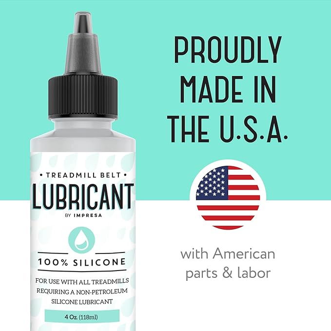 IMPRESA 100% Silicone Treadmill Lubricant / Treadmill Lube - Easy to Apply Treadmill Belt Lubrication Oil - Made in The USA - by Impresa Products
