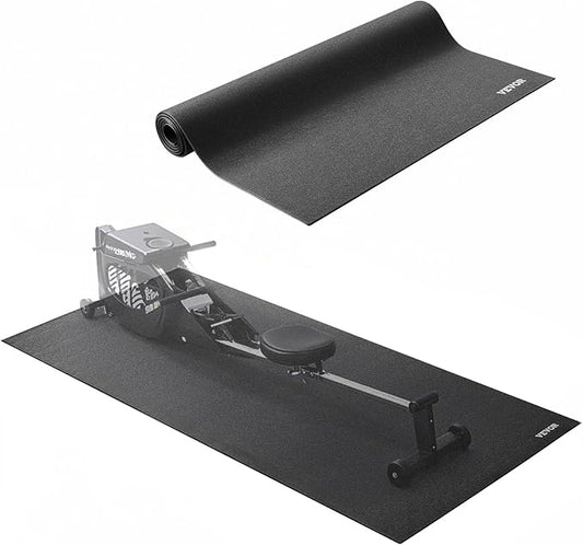 VEVOR Treadmill Mat for Carpet Floor, Exercise Equipment Mat for Treadmills, Stationary & Recumbent Bikes, High Density PVC Floor Protector Gym Mats, Waterproof and Non-Slip for Home Gym