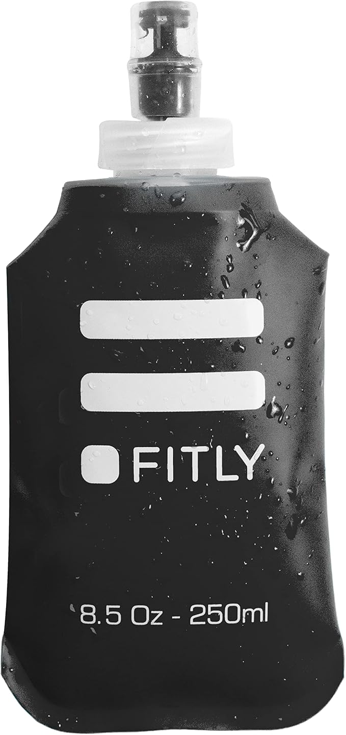Soft Flask - Shrink As You Drink Soft Water Bottle for Hydration Pack - Folding Water Bottle Ideal for Running, Hiking, Cycling, Climbing & Rigorous Activity