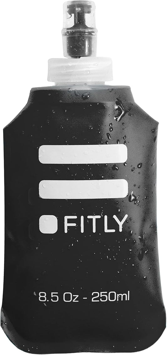 Soft Flask - Shrink As You Drink Soft Water Bottle for Hydration Pack - Folding Water Bottle Ideal for Running, Hiking, Cycling, Climbing & Rigorous Activity