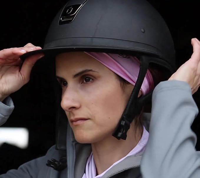 Equestrian Headbands Designed to Wick Moisture and Protect Hair Under Helmets, for Horseback Riding, Biking, and Securing Ear Buds