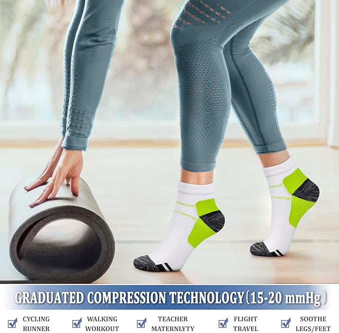 CHARMKING Compression Socks for Women & Men Circulation 15-20 mmHg is Best for Athletic Running Cycling Nurse Daily Wear