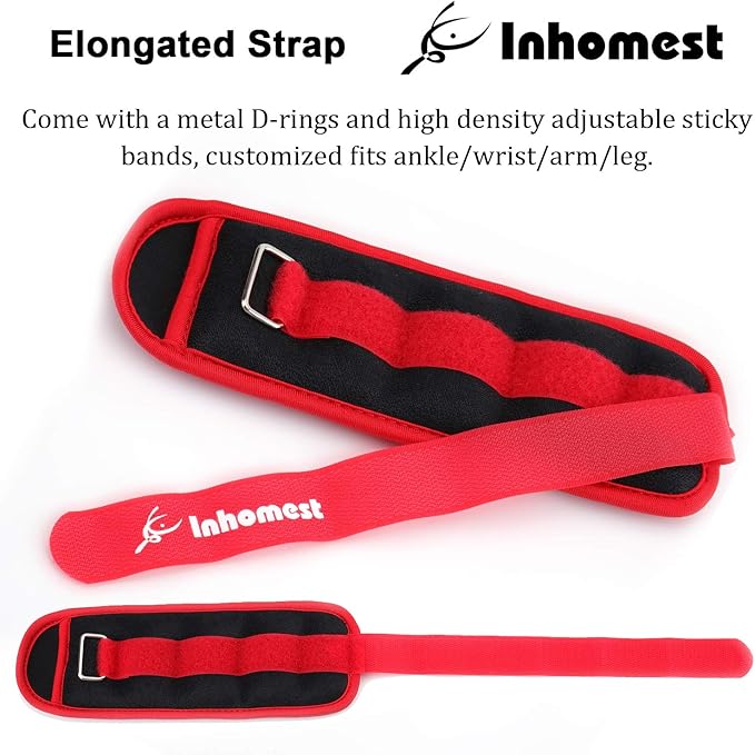 Ankle Weights, 0.5/1/1.5/2/3/4/5 LB 1 Pair Wrist Arm Leg Weights for Women Men Kids for Strength Training, Jogging, Gym Workout, Aerobics, Physical Therapy