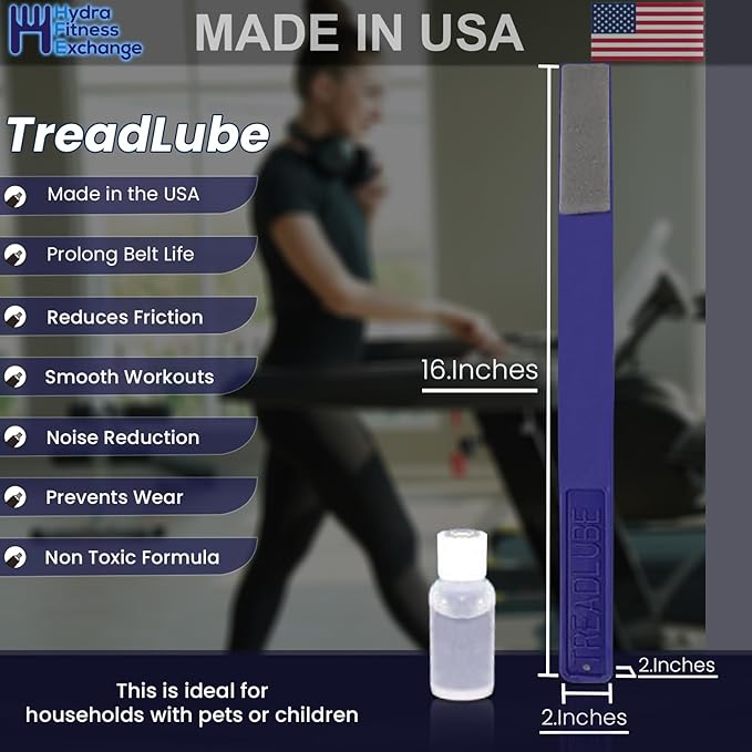 Hydra TreadLube Treadmill Walking Belt Lubricating Kit 100% Spirit Sole Fitness Silicone lube Tread Lube with 16" Applicator Reduces Friction Works with Most Treadmill