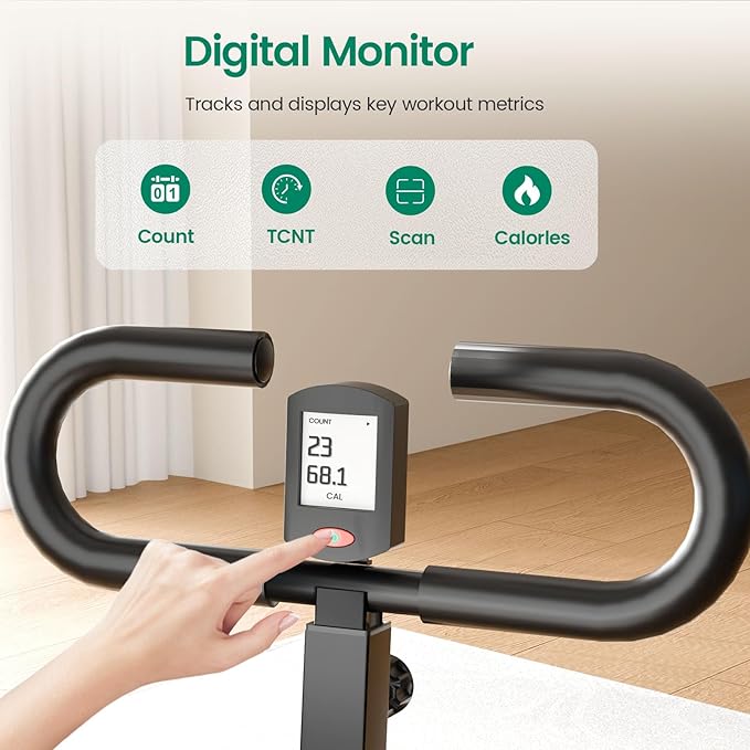 Deep Squat Machine for Women, 2 in 1 Foldable Squat Assist Trainer, 400 LB Weight Capacity, Easy Setup Exercise Equipment, Home Training Machine for Arm Ab Glute Leg Workout Black