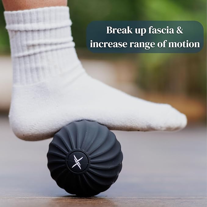 Frost Fit VibePro Pulse - Vibrating Massage Ball Massager - Deep Tissue Therapy Ball with 4 Speeds - Myofascial Release & Pain Relief