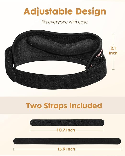 Knee Brace - 2Pack Adjustable Compression Brace with V-shaped Support Strip for Men Women Patella Band for Meniscus Injury Arthritis Pain Joint Support Strap for Workout, Pink