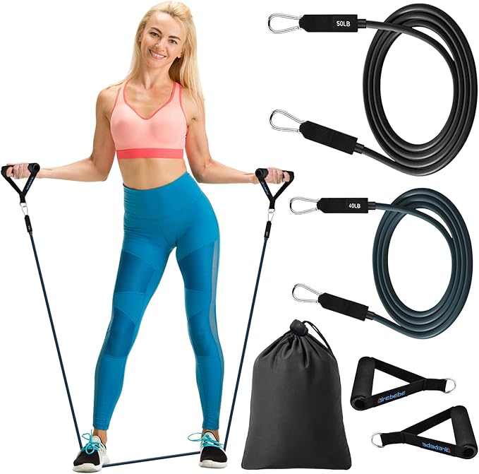 Brebebe Door Anchor Strap for Resistance Bands Exercises, Multi Point Anchor Gym Attachment for Home Fitness, Portable Door Band Resistance Workout Equipment, Easy to Install, Punch-Free, Nail-Free