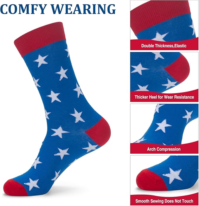 ONUPGO 5 Pieces Sweatbands Striped Socks Set Sports Headband Wristbands High Tube Socks 80s Accessories Costumes