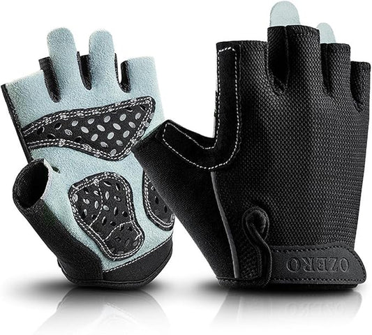 Double-Layer Deerskin Palm Gym Gloves: Anti-Slip Workout Gloves for Men & Women | Weight Lifting, Cycling, Rowing | Breathable 3D Padded Design