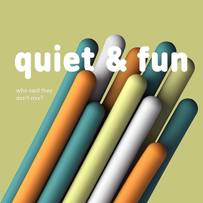 Sensory Activity Board: Silicone Fidget Toy for Calming, Stress, Anxiety, ADHD & Autism | Silent, No Mess | Kids 3+ & Adults | Includes Portable Travel Bag & 11 Strings