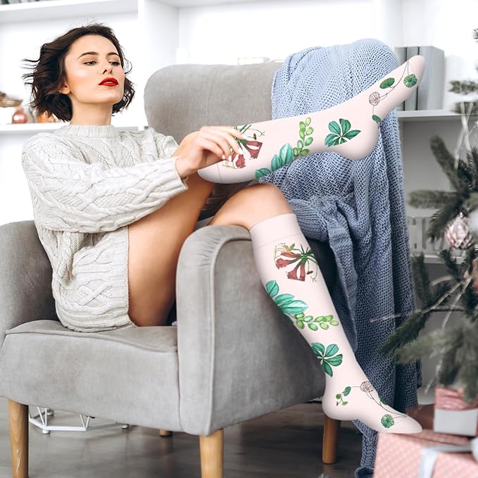 Bluemaple Compression Socks for Women & Men Circulation (6 Pairs) 15-20 mmHg is Best Support for Athletic Running Cycling