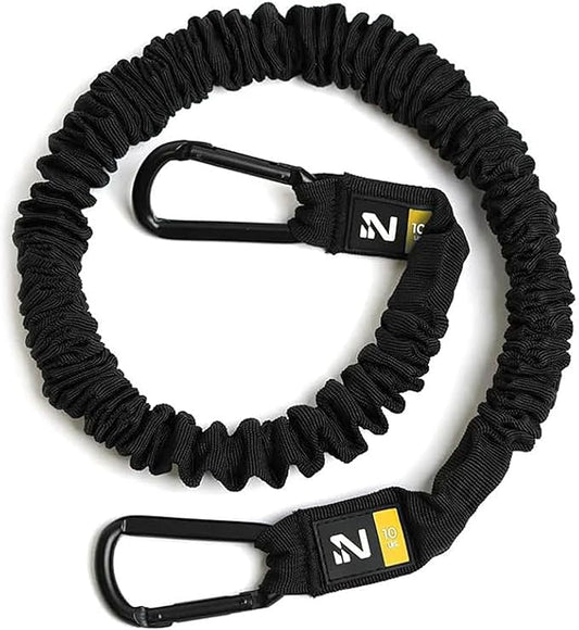 Iron Neck Resistance Band, Durable Exercise Band with Steel Carabiners for Neck Training, Strength Workouts, Stretching, and Rehab