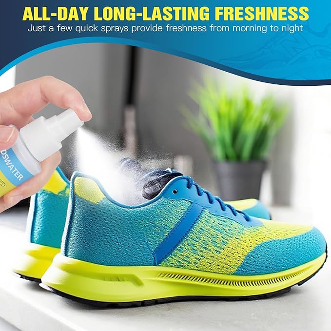 Shoe Deodorizer Spray –gym bag deodorizer,cleat deodorizer soccer,boot smell eliminator,climbing shoe deodorizer,Long-Lasting Freshness, Quick-Drying, Non-Staining