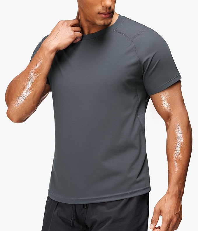 Junlan Sauna Shirt for Men -Waist Trainer Vest Gym Top for Running & Training