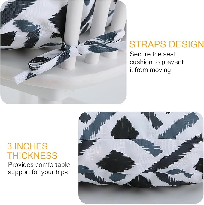 Outdoor Bench Cushion Waterproof, Tufted Bench Seat Cushion 40 x 15 Inch, Patio Wicker Indoor Seat Pads for Outside Garden Patio Balcony