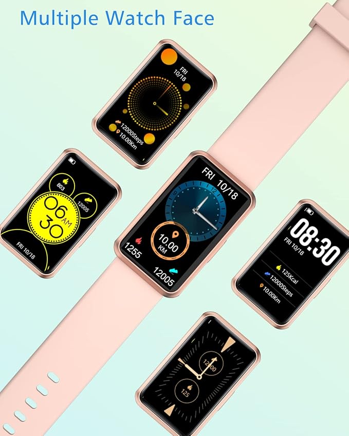 Fitness Tracker No Bluetooth No APP/Phone Required, Fitness Watch for Men Women Parents Pedometer Watch with Sleep Tracker Steps Counter Alarm Clocks IP68 Waterproof (Pink)