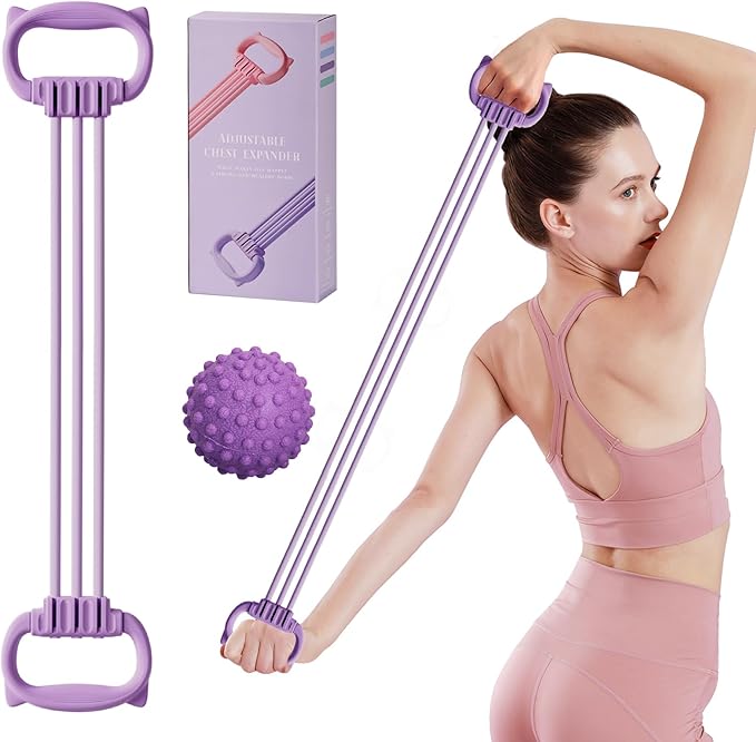 Adjustable Resistance Bands with Handles, 6 Removable TPR Tubes (15-90lbs) for Strength Training, Muscle Toning and Full Body Workouts – Portable Home Gym Equipment