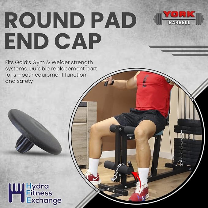 Icon Health & Fitness, Inc. Round Pad End Cap 280313 Works W Gold's Gym Weider Strength System
