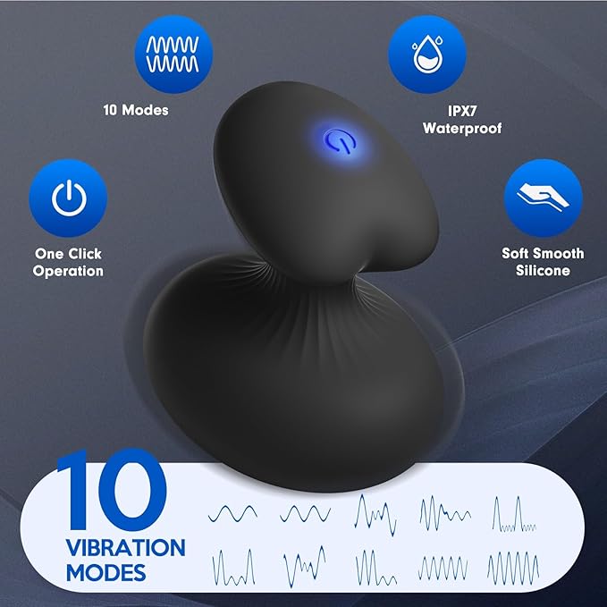 Fully Waterproof Massage Ball, Portable Handheld Neck Massager, Multifunctional Rechargeable Muscle Massage Tool (Black)