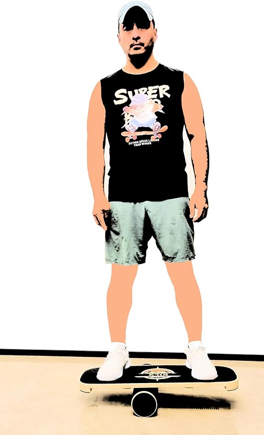 Kiin Balance Board Trainer, adjustable stoppers – Indo Board, Balancing Board for Surfing, Core Training, Wobble Board for Skateboarding, Surfing, Skating, Yoga and Fitness.