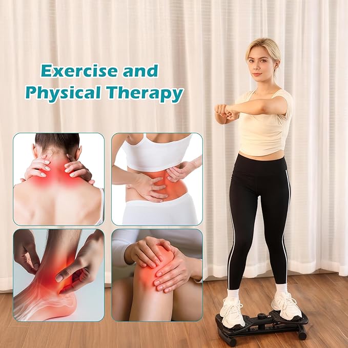 Waist Twister Machine, Adjustable Exercise Twist Board for Women Men, Noiseless Ab Twister for Home Gym Equipment, 330 lbs Capacity with Timer, Reps, Calories with Digital Display