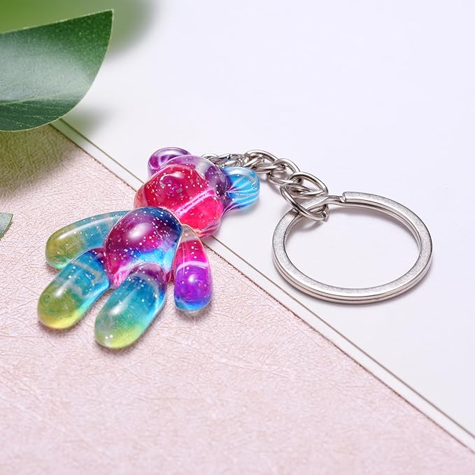 Pocket Bear Hug, Anxiety Relief Gift for Friend, Mental Health Positivity Gift for Women, Autism Fidget Gifts, Comforting Present for Son Daughter Back to School, Rainbow Gradient