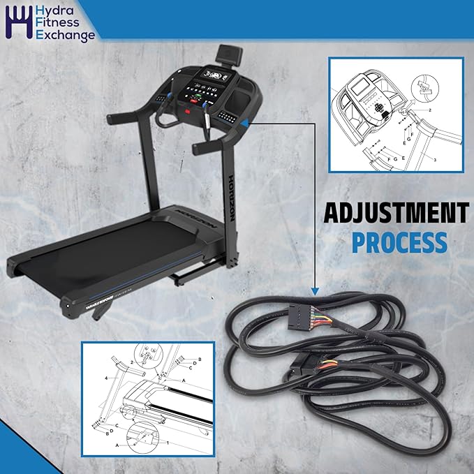 Console Wire Set Black | Treadmill Exercise Equipment Replacement Part | Compatible with HZ Fitness 7.0AT-04, TM1021, PTM1021, PTM1021B | MPN 1000303614 (2021-2025 Model)