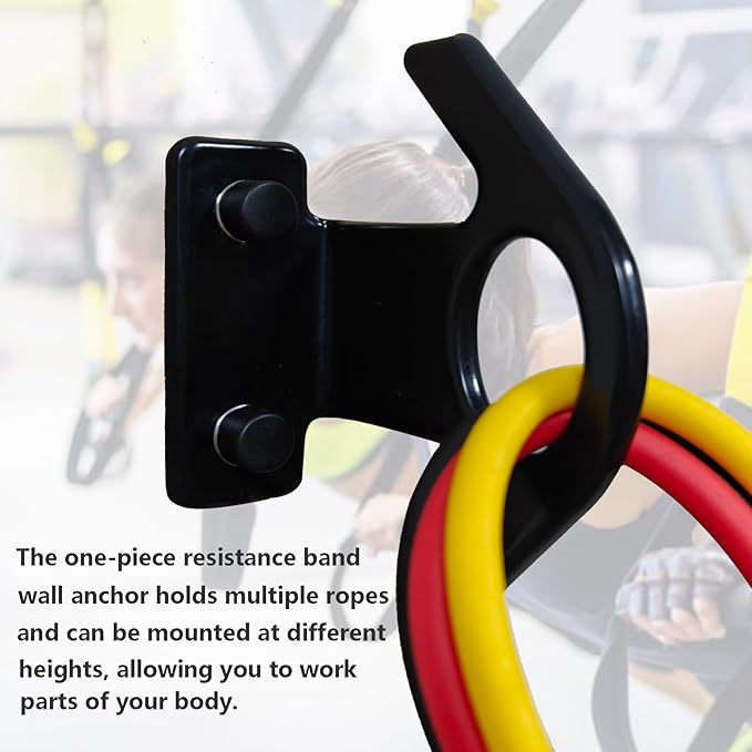 Resistance Band Wall Anchor(3PCS),Resistance Bands Wall Mount for Home Workouts & Yoga Gym，Resistance Band Hooks for Resistance Bands, Stretch Straps & Suspension Trainers