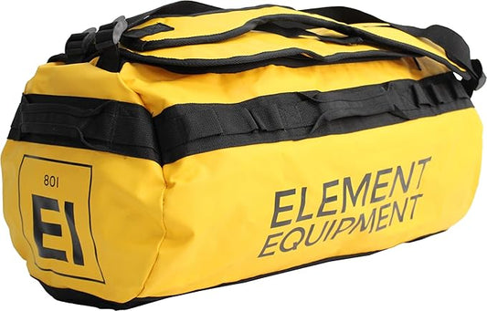 Element Equipment Trailhead Duffel Bag Shoulder Straps Waterproof Yellow Small