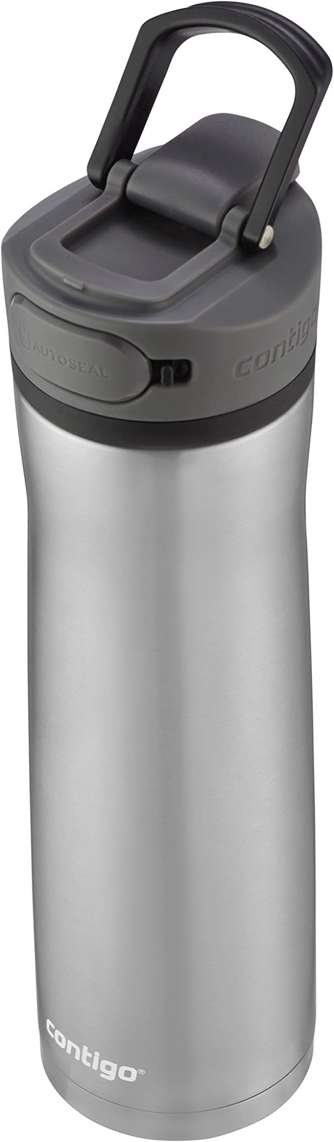 Contigo Water Bottle Vacuum-Insulated Stainless Steel 24oz | AUTOSEAL Technology | Cold 24 Hours | Button Lock | Pack of 4