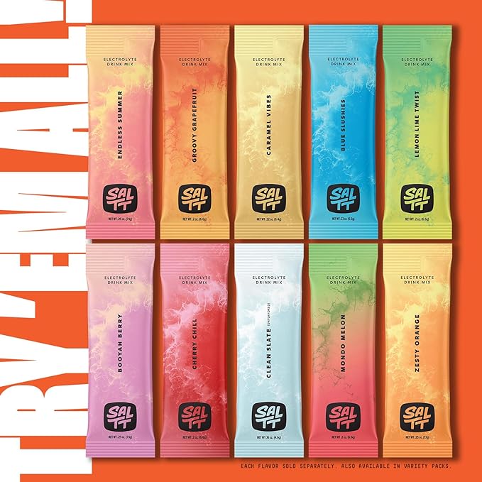 Keto Chow SALTT Electrolytes Powder Packets, Cocoa Loco (30 Hydration Packets) - Magnesium, Potassium, Sodium, Trace Minerals - Vegan, Gluten Free, Sugar Free - Travel Essentials - Made in USA