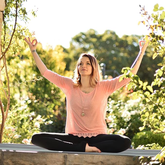 Hugger Mugger Nature Ultra Yoga Mat - Unique Variegated Design, Extra Cushion, Durable, Sticky and Grippy, Stable Non-Slip Surface, Lightweight