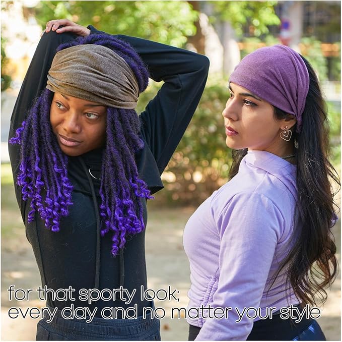 CHARM Organic Cotton Headband Pre-Tied Bandana - Mens Womens Hairband Chemo Head Bands