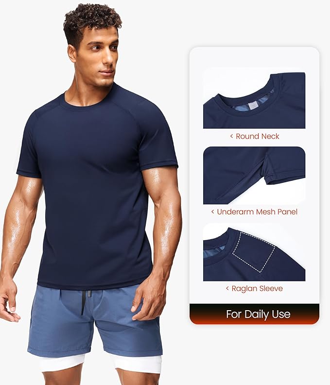 Junlan Sauna Shirt for Men -Waist Trainer Vest Gym Top for Running & Training