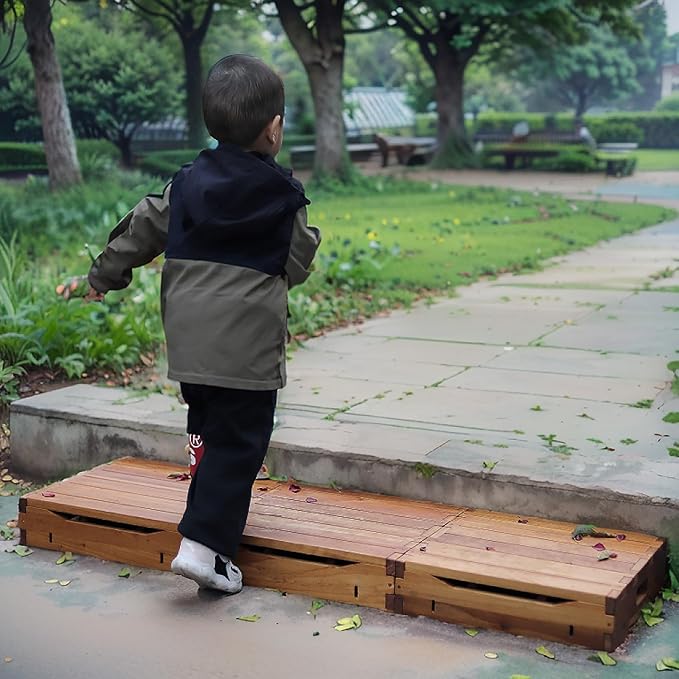 Wooden Platform Step Stool for Adults&Senior,Standing Aids & Supports,Stair Assist Indoor&Outdoor,Heavy Duty Sturdy Solid Wood Bedside Foot Stepper,for Handicap,Elderly,High Beds(47.5"W)