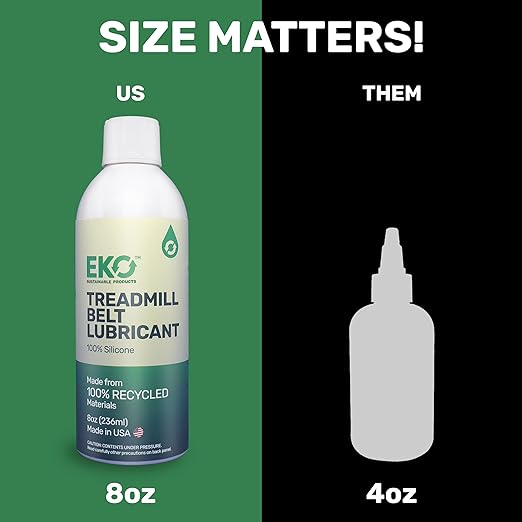 100% Silicone Treadmill Belt Lubricant - Treadmill Oil Spray - All Types of Treadmills - Eco-Friendly Lube - Non-Toxic - Odorless - 8 oz