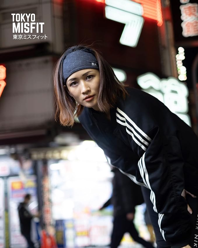 Tokyo Misfit - Japanese Headbands for Men & Women, Sweat Band, Workout, Yoga, Fashion, Running, Sports, Basketball, Bandana