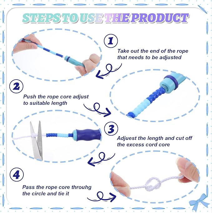 16 Pack Jump Ropes for Adults Kids, 9.2 Feet Adjustable Length Free Segmented Skipping Rope Bulk Soft Beaded Jumping Ropes for Women Men Exercise Training Workout Weight Loss