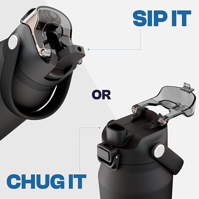 Frost Buddy 32oz Insulated Water Bottle with Straw & Chug Lid | Leak-Proof Stainless Steel | 24-Hours Cold | Sweat-Proof, Cup Holder Friendly | Ideal for Gym, Travel, Sports & Everyday Hydration