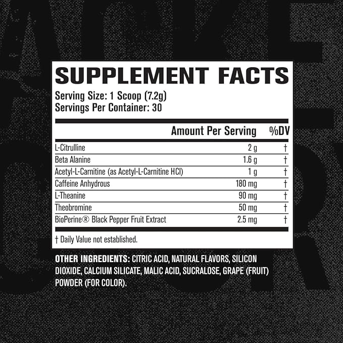 Jacked Factory NITROSURGE Shred Pre Workout Supplement - Energy Booster, Instant Strength Gains, Sharp Focus, Powerful Pumps - Nitric Oxide Booster & PreWorkout Powder - 30Sv, Blueberry Lemonade
