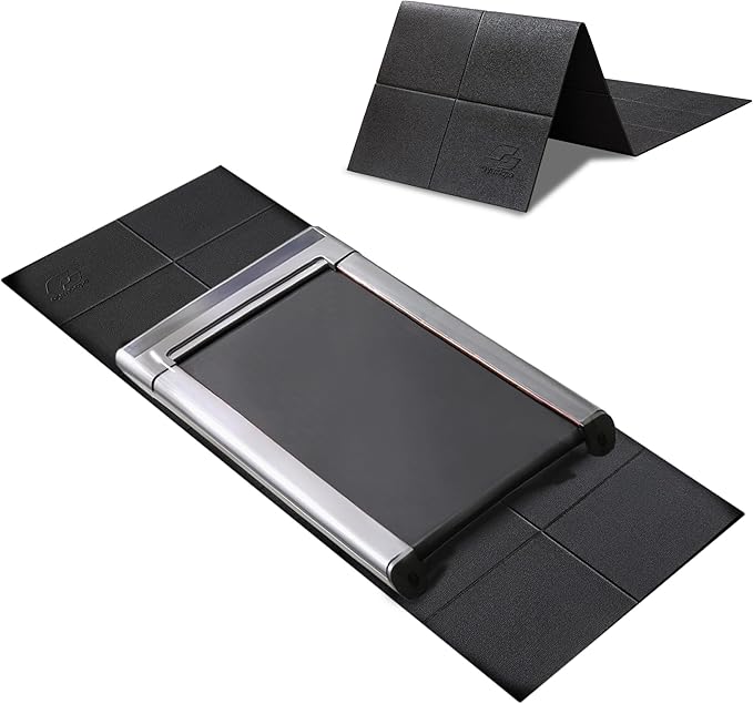 Treadmill Mat, 7'x3'/6'x3'/6'x2.5'/5.6'x2'/4'x2', 6mm Thick Exercise Equipment Gym Mat for Hardwood FloorCarpet, Compatible with Peloton Bike, Indoor Spin Bike, Elliptical