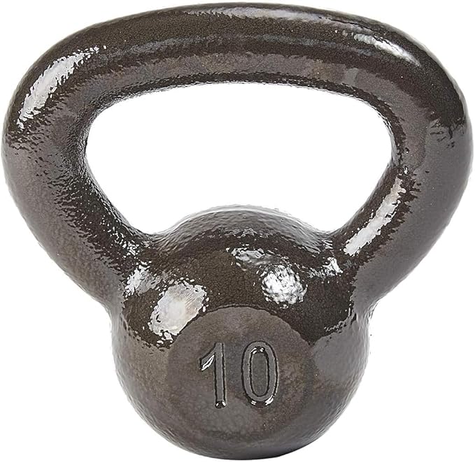 Cast Iron Kettlebell Weights for Home Gym, Heavy Duty Strength Training, Workout Equipment for HIIT, Functional Fitness