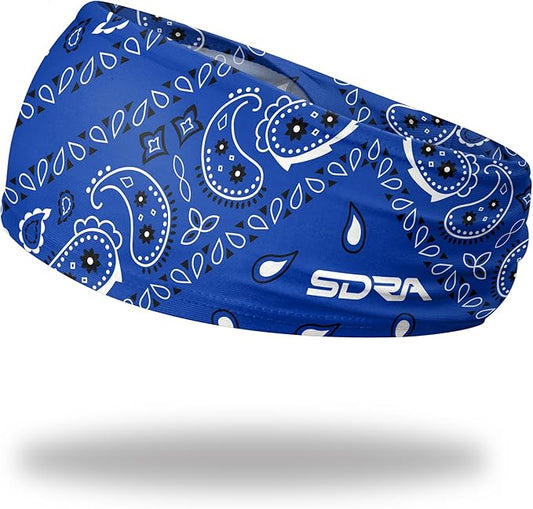Suddora Paisley Print Bandana Headband, Multi-sport Boho Style Bandana, Non-slip Fabric, Unisex Head Accessory for Bikers