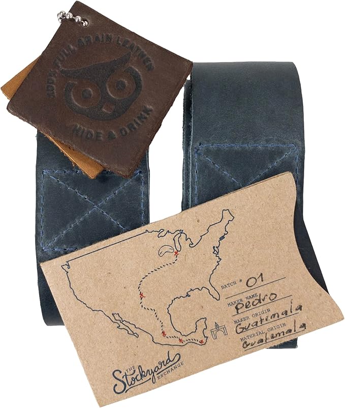 Hide & Drink, Set of 2 Lifting Wrist Straps, Bodybuilding, Sports, Gym, Fitness, Accessories, Strenght Training, Full Grain Leather, Handmade