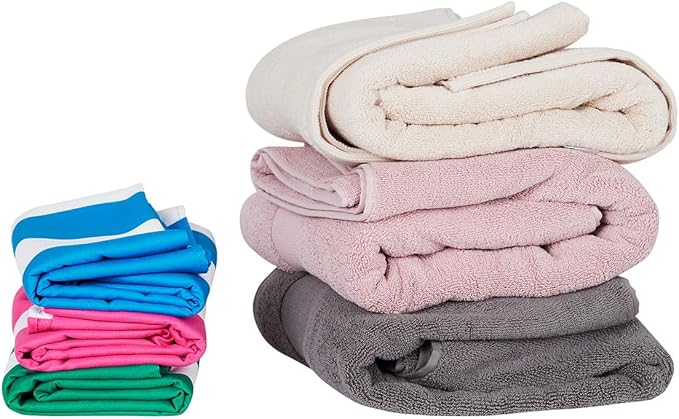 Dock & Bay Beach Towel - Quick Dry, Sand Free - Compact, Lightweight - 100% Recycled - Includes Bag - Cabana - Blue - Extra Large (200x90cm, 78x35)