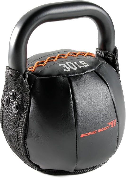 BIONIC BODY by Marcy Soft Kettlebell with Handle for Weightlifting, Conditioning, Strength and core Training